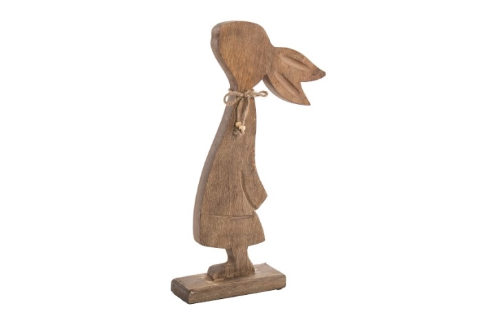 Zając drewniany figurka (4szt)